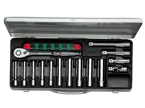 Набор глубоких торцевых ключей Kyoto Machinery Tools 15 предметов TB4L10X (КТК) 12.7mm (1/2 дюйма)