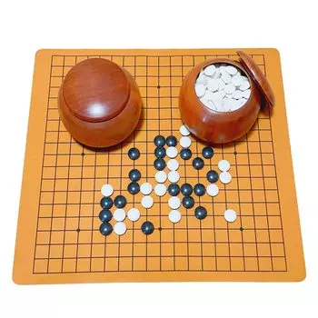 Набор Go Go Go Деревянная чаша из дерева Go Толщина мм Меламиновая смола Камни Go Поставляется с запасными камнями Go Go Можно использовать с обеих сторон