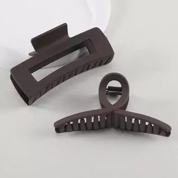 Набор головных уборов 2 шт. Женская модная заколка-краб Кофе Черный Акриловая Большая заколка для волос Корейская для девушки Заколка Заколка Аксессуары для волос