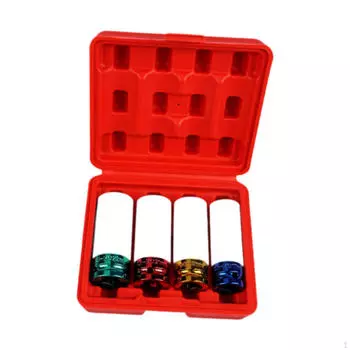 Набор головок для гаек с зажимами Ударные головки Удобные Простые в использовании Прочные детали Аксессуары Red Box