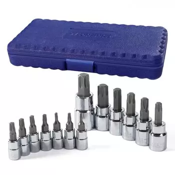 Набор головок Torx WORKPRO Torx, угловой ключ, набор из 13 предметов 6,35 мм, 9,5 мм, 12,7 мм