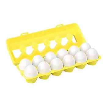 Набор головоломок «Соответствующие яйца», обучающая игрушка из 12 предметов для сортировки по номерам и цветам, игра для развития мелкой моторики, удобный подарок для путешествий