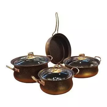 Набор гранитных медных горшков Oms из 7 предметов