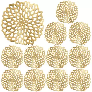 Набор Hitchlike подставок под стаканы из стекла и морилки для дома, 12 слоев, держатели, коврики, устойчивые, изолированные, нескользящие, моющиеся, декор,