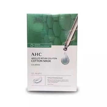 Набор хлопковых масок AHC Premium — успокаивающий (Успокаивающий Увлажняющий) 10 25 50 листов, 1 шт., 25 шт.