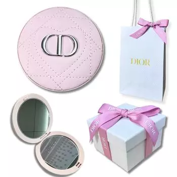 Набор и упаковка DIOR Dior beauty MIRROR КАРМАННОЕ ЗЕРКАЛО Розовый (с подарочной коробкой для покупок) розовый