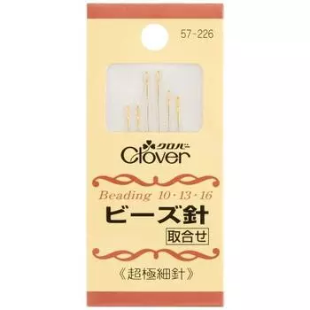 Набор игл для бисера Clover, ультратонкие иглы, 6 штук, 57-226