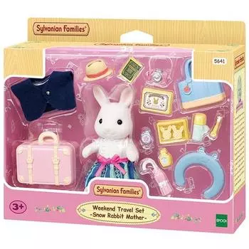 Набор игровых фигурок Sylvanian Family Snowflake Rabbit Travel 5641, 1 предмет, популярные корейские игрушки