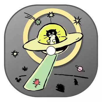 набор игрушечных аксессуаров T65-Cat (космический кот) белый