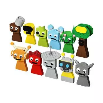 Набор игрушечных блоков-головоломк с мелкими частицами сцены One Size