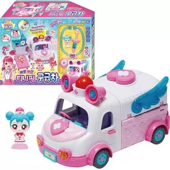 Набор игрушек Catch Tiniping Pipo Pippo Tiniping Ambulance Toy Set, разноцветные, популярные корейские игрушки