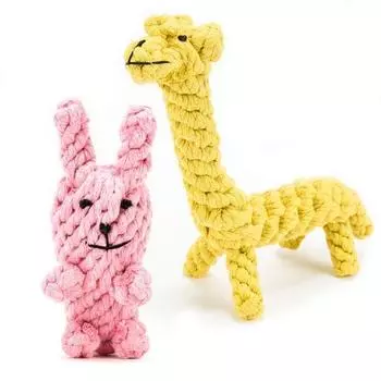 Набор игрушек Ding Dong Pet собака кролик + нить жирафа, 1 комплект