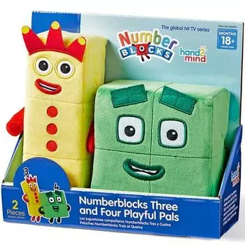 Набор игрушек для бега Number Bloks Three and Four из 2 предметов IN94555, Разные цвета, Популярные игрушки для корейских детей
