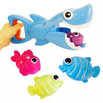 Набор игрушек для ванной Shark Hunter, маленький, разноцветный, популярные корейские игрушки