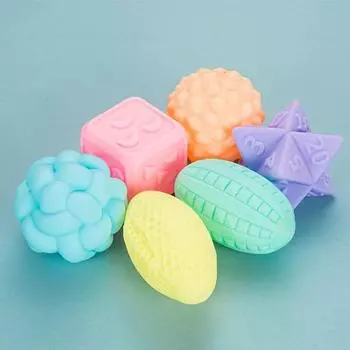 Набор игрушек-писков TT Pet Puppy Cube, 6 предметов, разные цвета, 1 комплект