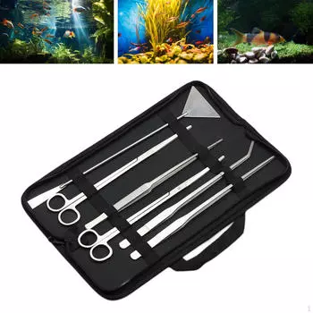 Набор инструментов для акваскейпинга, инструмент для чистки аквариума, принадлежности для ландшафтного дизайна, портативные аквариумы, скребки для стекла
