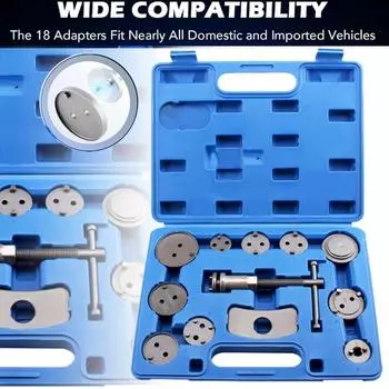 Набор инструментов для автомобильного поршневого компрессора, мощный дисковый тормоз, поршневой суппорт, инструмент для перемотки, замена тормозных колодок, сброс настроек синий