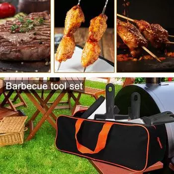 Набор инструментов для барбекю, 14 шт., набор аксессуаров для гриля из нержавеющей стали с сумкой для хранения для Blackstone и Camp Chef, набор лопаток для гриля