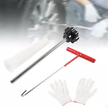 Набор инструментов для быстрой замены вентиля шины, прямая замена высоконадежного прочного универсального штока Black 4 Pieces