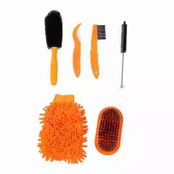 Набор инструментов для чистки велосипеда Набор щеток для чистки шин и цепи велосипеда Перчатки для чистки