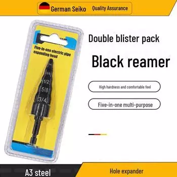 Набор инструментов для кондиционирования воздуха 5-в-1 расширитель медных труб цвета красного вина с расширителем для труб в британском стиле 5-in-1 metric reamer чёрный