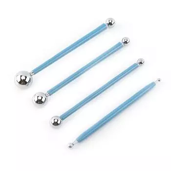 Набор инструментов для моделирования в форме шара из нержавеющей стали Clay Sculpey Smooth Tools