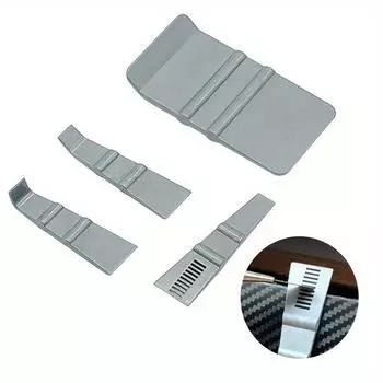 Набор инструментов для оклейки виниловой пленкой с микроскребком, различные угловые кромки для оклейки кузова автомобиля, инструменты для установки тонировочной пленки 4Pcs