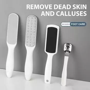 Набор инструментов для педикюра, точилка для ног, отшелушивающее средство, бритва для удаления мозолей, шлифовальный камень для пяток, шлифовальный камень для удаления огрубевшей кожи, инструмент для ухода за ногами