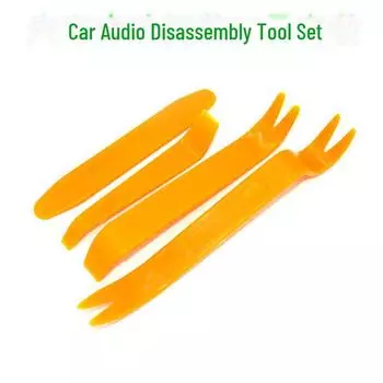 Набор инструментов для разборки автомагнитолы: Отвертка для внутренней пряжки, пластиковый ломик, пластина для снятия дверной панели set of disassembly and assembly tools