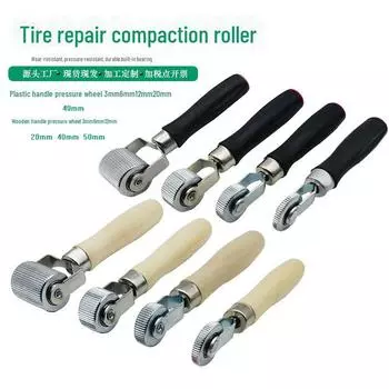 Набор инструментов для ремонта катка и шин с прижимным колесом 6mm pressure wheel with wooden handle