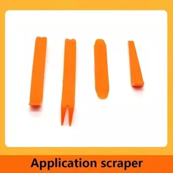 Набор инструментов для ремонта обшивки дверей и приборной панели из 4 предметов, инструменты для снятия дверных панелей для автомобильных аксессуаров 25X16X2CM оранжевый