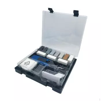 Набор инструментов для ремонта пола, многофункциональный, простой в использовании, для ремонта щелей, ручка для удаления стружки, восковой блок