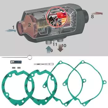 Набор инструментов для ремонта стояночного обогревателя для Eberspicher D2 D4 D4S и других воздушных стояночных обогревателей для автомобилей, грузовиков, лодок, комплект для технического обслуживания