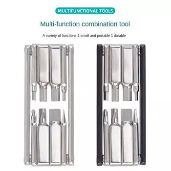 Набор инструментов для ремонта велосипеда 8 в 1, отвертка для мотоцикла, горного велосипеда, дорожного велосипеда, складной шестигранный ключ для спиц, набор инструментов для горного шоссейного велосипеда серебряный