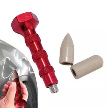 Набор инструментов для ремонта вмятин Tap Down, ручка с 2 наконечниками, алюминиевая ручка для ремонта вмятин на кузове автомобиля, дверях, передней крыше, исправление вмятин красный
