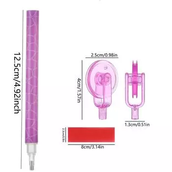 Набор инструментов для рисования алмазной ручкой с узором «трещина» 5D, двухточечные сверлильные ручки, сделай сам, искусство, ремесла, вышивка крестом, шитье розовый