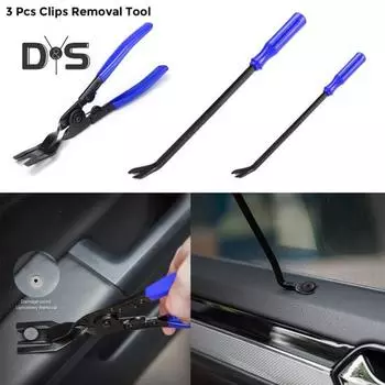 Набор инструментов для снятия автомобильного зажима, плоскогубцы для снятия крепежа с сумкой для хранения, инструмент для удаления заклепок с обшивки панели, средство для снятия автофиксатора красный