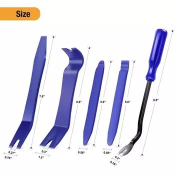 Набор инструментов для снятия обшивки автомобиля, 5 шт., набор инструментов для снятия обшивки без царапин, набор инструментов для ремонта и разборки панели двери автомобиля и аудиосистемы