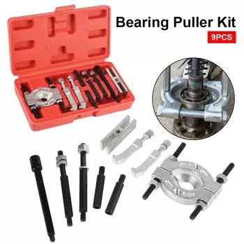 Набор инструментов для снятия подшипников, профессиональный набор сепараторов и съемников подшипников, автомобильные аксессуары с красным футляром, набор из 9 инструментов для ремонта автомобиля 9 Pcs