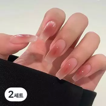 Набор искусственных ногтей Varna Syrup Nude Cheek Attachment, тип B, 2 набора, разные цвета