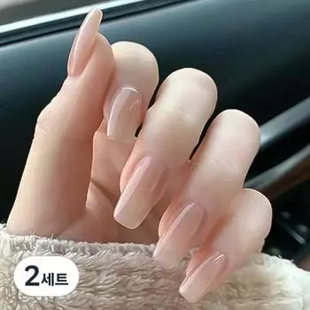 Набор искусственных ногтей Varna Syrup Nude Nail Tip, тип C, 2 набора, разные цвета