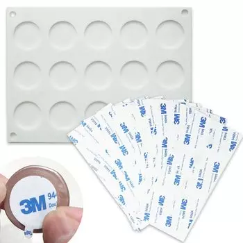 Набор из 100 лент для штемпельной подушки neliege Sealing Wax 3M Seal Mold Pad Mold Pad 100 + Двусторонняя (Силикон + Двусторонний скотч)