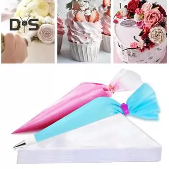 Набор из 100 одноразовых кондитерских мешков, набор для украшения торта с 18 насадками, 3 скребками, 2 муфтами, 2 завязками для кондитерских мешков, инструменты для выпечки в домашней пекарне Sets