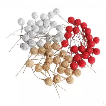 Набор из 100 штук — искусственные ягоды с украшениями для рождественских гирлянд и венков своими руками