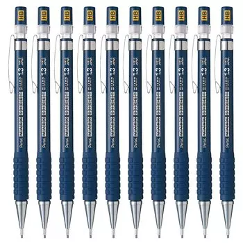 Набор из 10 листов механического карандаша Pentel AM13-HB