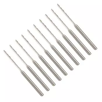 Набор из 10 мини-сверл с хвостовиком 2,35 мм для прецизионных DIY-проектов и ювелирного дела, инструменты для сверления отверстий 5