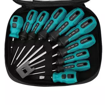 Набор из 10 отверток с магнитной бытовой многофункциональной крестовой отверткой, ручной набор отверток, инструмент для технического обслуживания