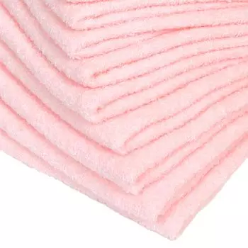 Набор из 10 полотенец для лица WKG Senshu, сделано в Японии, 84 см x 34 см, мягкое хлопковое полотенце, однотонное, прибл.. 100% (цвет сакуры)