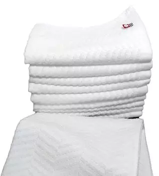 Набор из 10 полотенец для рук Imabari класса люкс, выгодное соотношение цены и качества, 10 шт., впитывающие, пушистые, белый