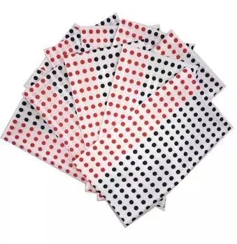 Набор из 10 полотенец тэнгуи размером примерно 34 x 90 см, окрашенных бобовым красителем, (темно-красный)